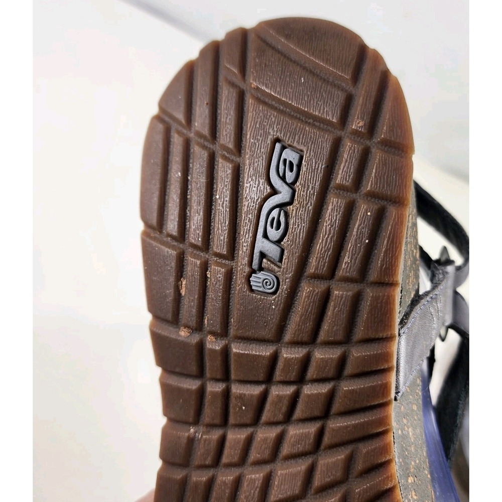 Teva Cabrillo Leather Ankle Strap Sandals Womens 10 Gray Comfort Walking - Picture 9 of 11